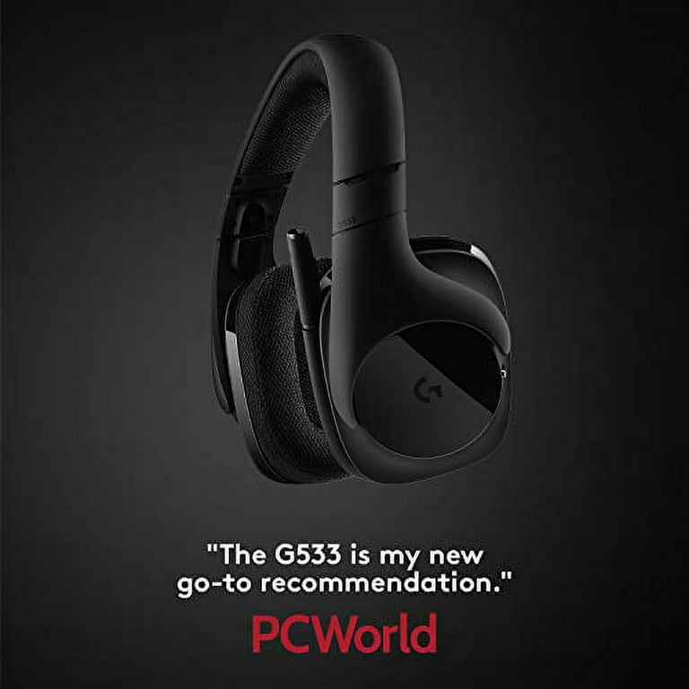 Logitech G533 Wireless Gaming Headset – DTS 7.1 Surround Sound – Pro-G  Audio Drivers, Black 