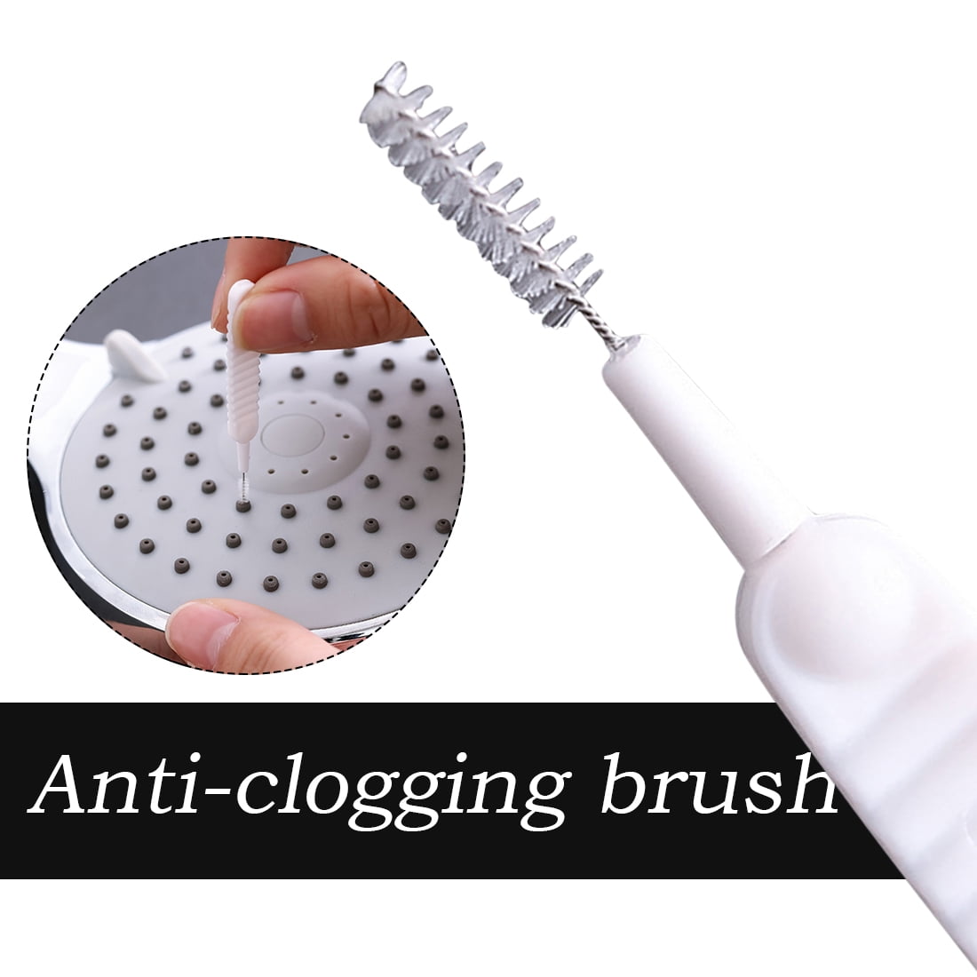 10/20pcs Anti-Clogging Bathroom Shower Head Cleaning Brush With Small  Bristles For Pore Cleaning And Phone Hole
