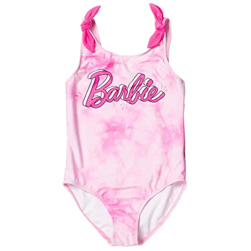 Barbie Big Girls One Piece Traje de bano Tie Dye Pink 10 12 Barbie Barbie