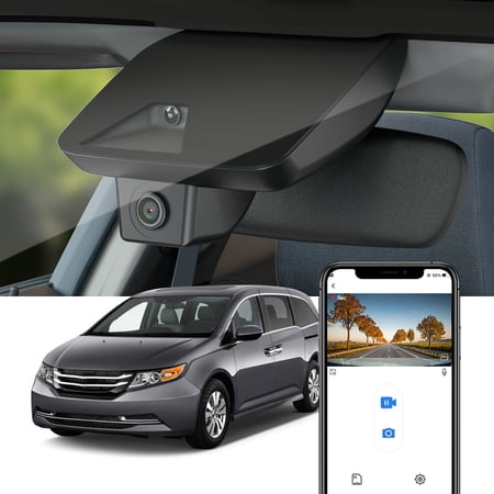 Fitcamx 4K Dash Cam Suitable for Honda Odyssey 2014-2017, Plug and Play, 64GB Card