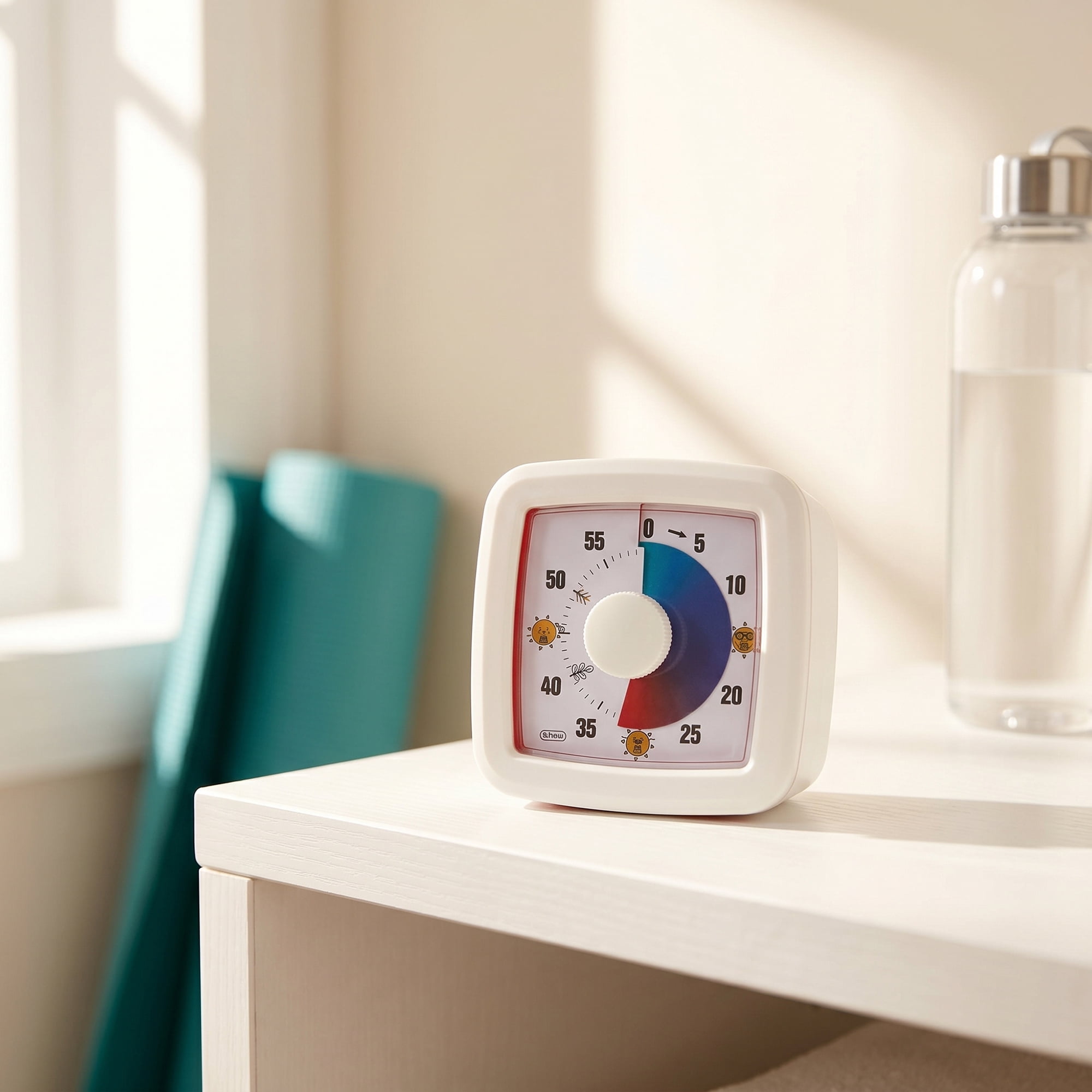 Unique Bargains 60 Minute Digital Visual Timer with Loud Alarm for Studying White B