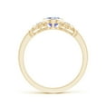 thumbnail image 2 of Angara Natural 0.8 Ct. Tanzanite with Diamond Vintage Inspired Ring in 14K Yellow Gold for Women (Ring Size: 3.5), 2 of 9