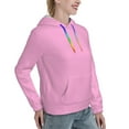 thumbnail image 2 of KLL Pink for Womens Pullover Hoodie with Pocket Hooded Long Sleeve Shirts Sweatshirt for Women-XX-Large, 2 of 7