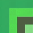 thumbnail image 1 of Ahgly Company Machine Washable Indoor Square Transitional Neon Green Area Rugs, 5' Square, 1 of 7
