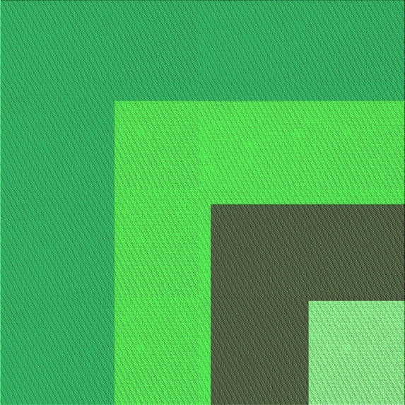 Ahgly Company Machine Washable Indoor Square Transitional Neon Green Area Rugs, 6' Square