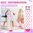 thumbnail image 5 of Girls Knee High Socks Kids Crazy Fun Gift Silly Tall Boot Cute Animal Cotton Long Socks 6 Pairs, 5 of 6