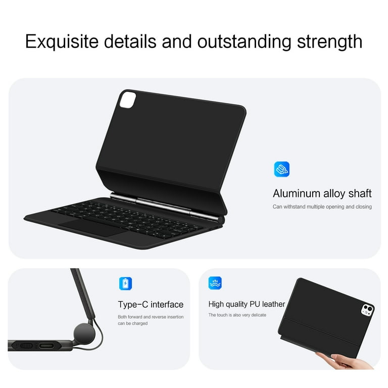 AJIUYU Magic Keyboard for iPad Pro 13 Inch M4 2024, Backlit AJIUYU Magic Keyboard for iPad Pro 13 Inch M4 2024, Backlit