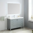 thumbnail image 2 of 48-S" Freestanding Bathroom Vanity with Sink & LED Mirror - Metal Grey, 2 of 6