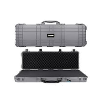 BlackHawk 44in Waterproof Roller Hard Rifle Case w/Foam, Gray