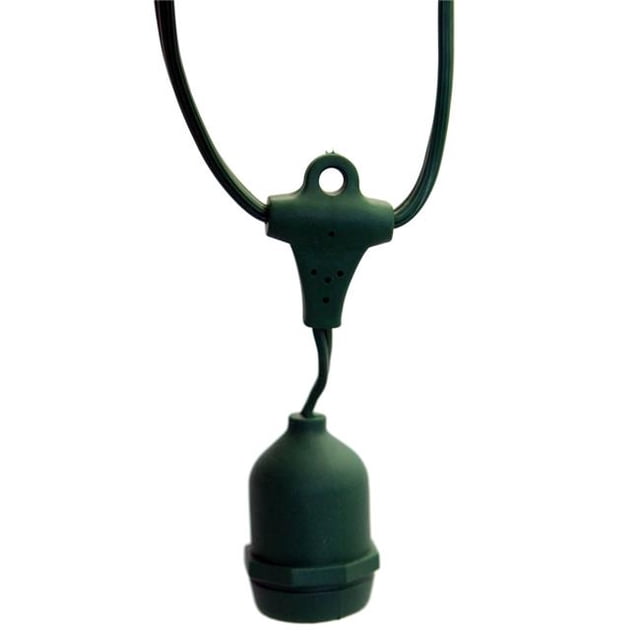 Ensemble de Douille de Base Moyenne Vert Espacement de 24 Po 3,5 Po Suspenseur Fil de 100 Pi de Long - 50 Pi.