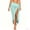 Green, variant on Women's Color Block Striped Sarong Cover-Up, Sheer Chiffon Wrap Tie Waist Beach Skirt One Size