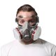 thumbnail image 2 of Máscara respiratoria integral 6200 con 10 filtros de silicona gris/roja, 2 of 5