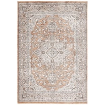 SAFAVIEH Jasmine Vasiliki Floral Area Rug, Gold/Grey, 4'5" x 6'5"