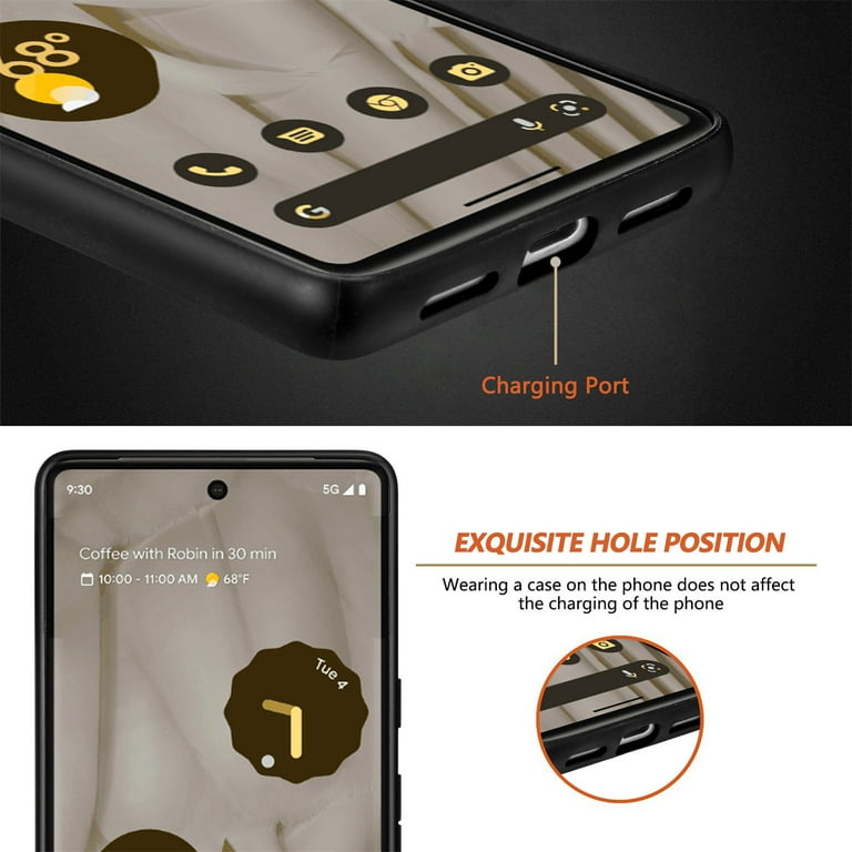 Case Compatible with Google Pixel 7, Snake Skin Pattern Print Design  Artistic & Soft TPU Bumper Ultra Slim Smooth Touch Shockproof Protective  Case