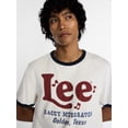 thumbnail image 4 of Kacey Lee Men's and Big Men's Distressed Graphic Ringer Tee, Sizes S-2XL, 4 of 5