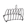 thumbnail image 4 of Lipstore Breakfast Toast Rack Baking Shelf with Ball Feet and Handle Bread Loaf Stand Black, 4 of 8