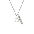 thumbnail image 2 of Delight Jewelry Silvertone Lamb Silhouette Silvertone Mother Daughter Bar Charm Necklace, 23", 2 of 4