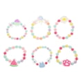 thumbnail image 5 of Kesenlong toddler bracelets 6Pcs Plastic Bracelet Kids Bracelets Toddler Beaded Bracelet Kids Jewelry Elastic Bracelets, 5 of 9