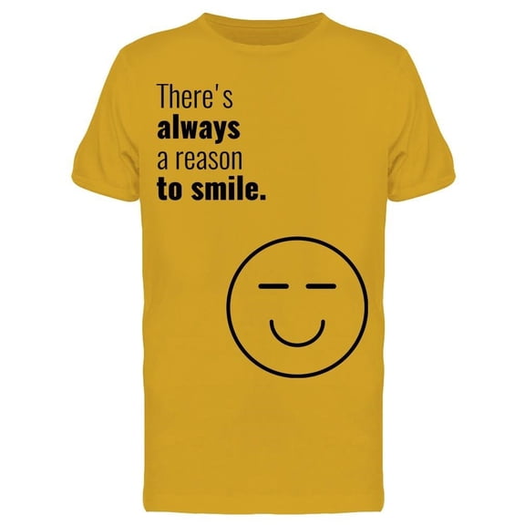 Always A Reason To Smile Smiley Tee Men's -Image by Shutterstock