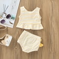 thumbnail image 4 of FRSASU Clearance Toddler Kids Girl Bow Swimsuit Striped Bathing Suit Bikini 2Pc Set Swimwear, 4 of 9