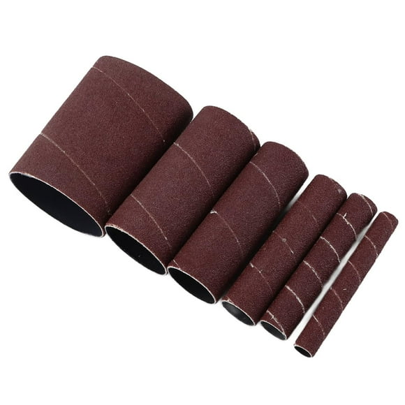 6 Pieces Spindle Sander Sleeves, 120 Grit Sanding Sleeves for Removing Metal Rust from Oscillating Sander