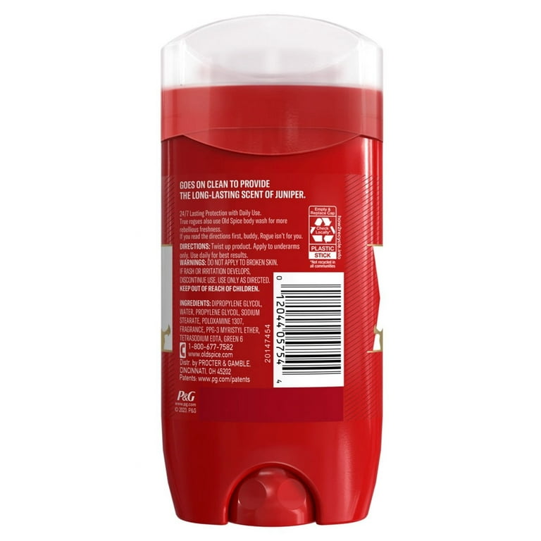 Old Spice, Deodorant, 3oz Rogue Scent of Juniper, Pack of 3