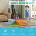 thumbnail image 3 of Qaba Foam Play Set for Toddlers and Children 12-36 Months, Easy-to-clean 4 Piece Soft & Safe Kids Climbing Set for Crawling or Sliding, Assorted, 3 of 9