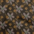 thumbnail image 1 of oneOone Polyester Spandex Brown Fabric Floral Retro Sewing Craft Projects Fabric Prints By Yard 56 Inch Wide, 1 of 5