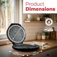 thumbnail image 6 of MUERE Countertop Pizza Maker, 1450W Mini Pizza Oven, Pizza Maker Oven With 12″ Non-Stick Ceramic Plate, Indoor Electric Pizza Oven for Crepes, Pancakes - Black, 6 of 7