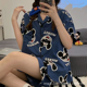 thumbnail image 3 of Disney-Conjunto de pijama de Stitch para mujer, ropa de dormir con estampado a rayas, película de dibujos animados, Toy Story, Bass Lightyear, regalo de verano, 3 of 5