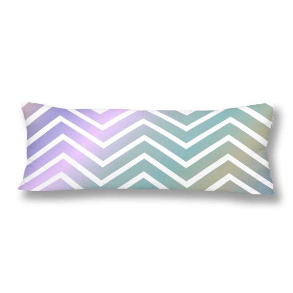 ABPHOTO Zigzag Body Pillow Covers Pillowcase Throw Pillows 20x60 inch