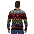 thumbnail image 3 of Adult Classic Horror Monsters Fair Isle Halloween Sweater, 3 of 6