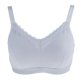 thumbnail image 5 of Inalámbrico Acolchado de Encaje Ropa Interior Mujer Sin Aros Lencería de Mastectomía Travestis Ajustable gris Salvador Sujetador de bolsillo especial de algodón, 5 of 10