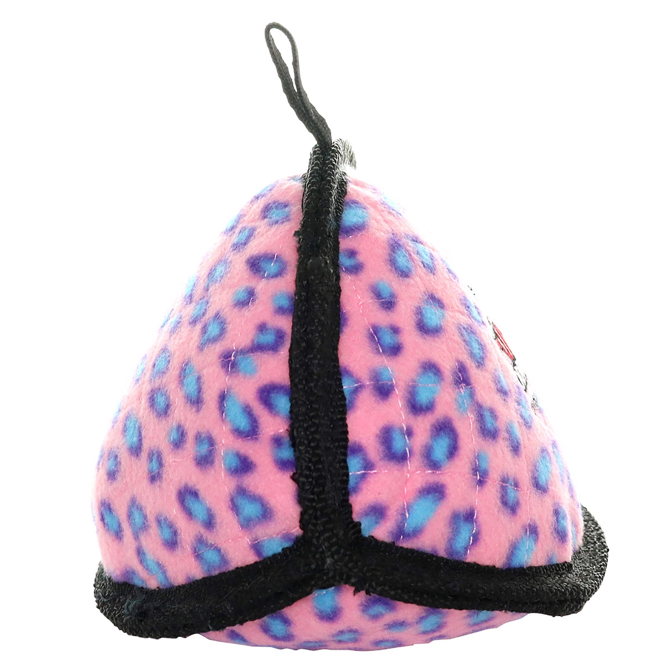 Tuffy Ultimate Odd Ball Pink Leopard Durable Plush Dog Toy