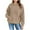 Khaki, variant on Posijego Cute Hoodie for Girls Spring Hooded Sweatshirts Long Sleeve Oversized Pullover Tops with Pocket