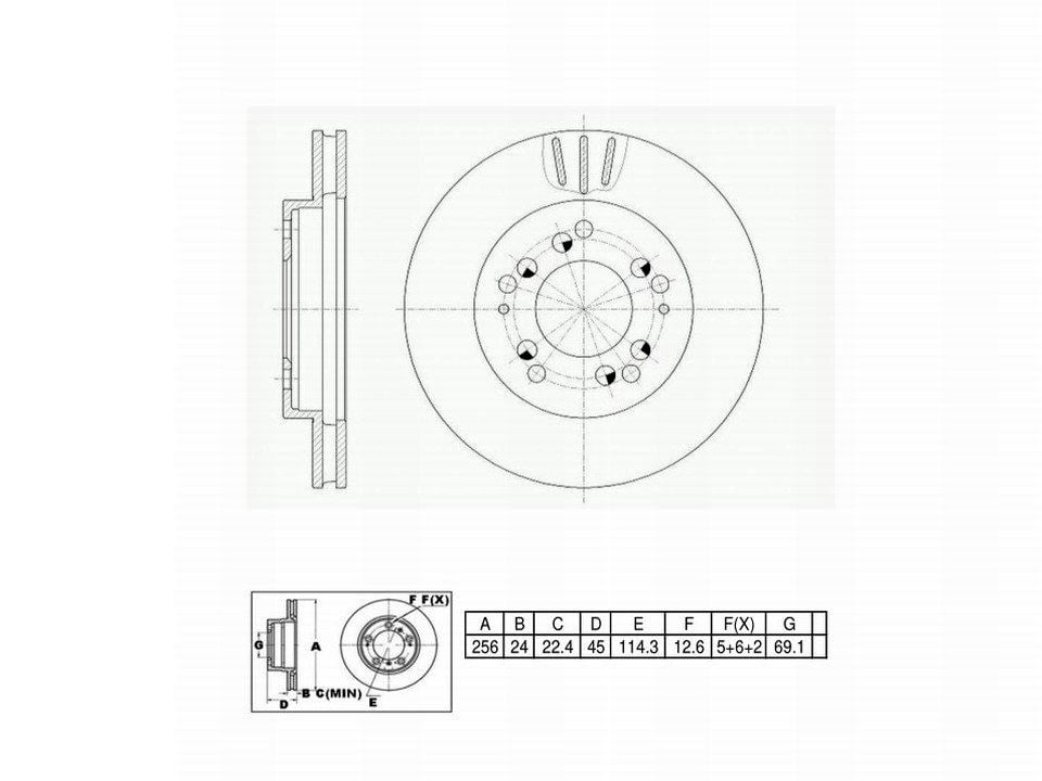 Winstop Brake Rotor, Front WS231622, Eagle Talon 1998-1990
