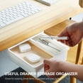 thumbnail image 3 of TFixol Desk Drawer Storage Organizer Self-Adhesive Tray Drawer Organizer Drawer Storage for School Kitchen Office Desk Supplies, 3 of 6