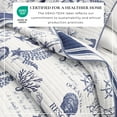 thumbnail image 5 of Great Bay Home Nautical Motif Reversible Cotton Twin / Twin XL Quilt Set, 5 of 6