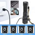 thumbnail image 3 of Ultra Powerful LED Flashlight 5000 Lumens USB Rechargeable, Extremely Bright Tactical Torch Light, 3 of 4