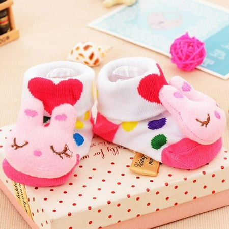 

Yohome Cartoon Newborn Baby Girls Boys Anti-Slip Socks Slipper Shoes Boots
