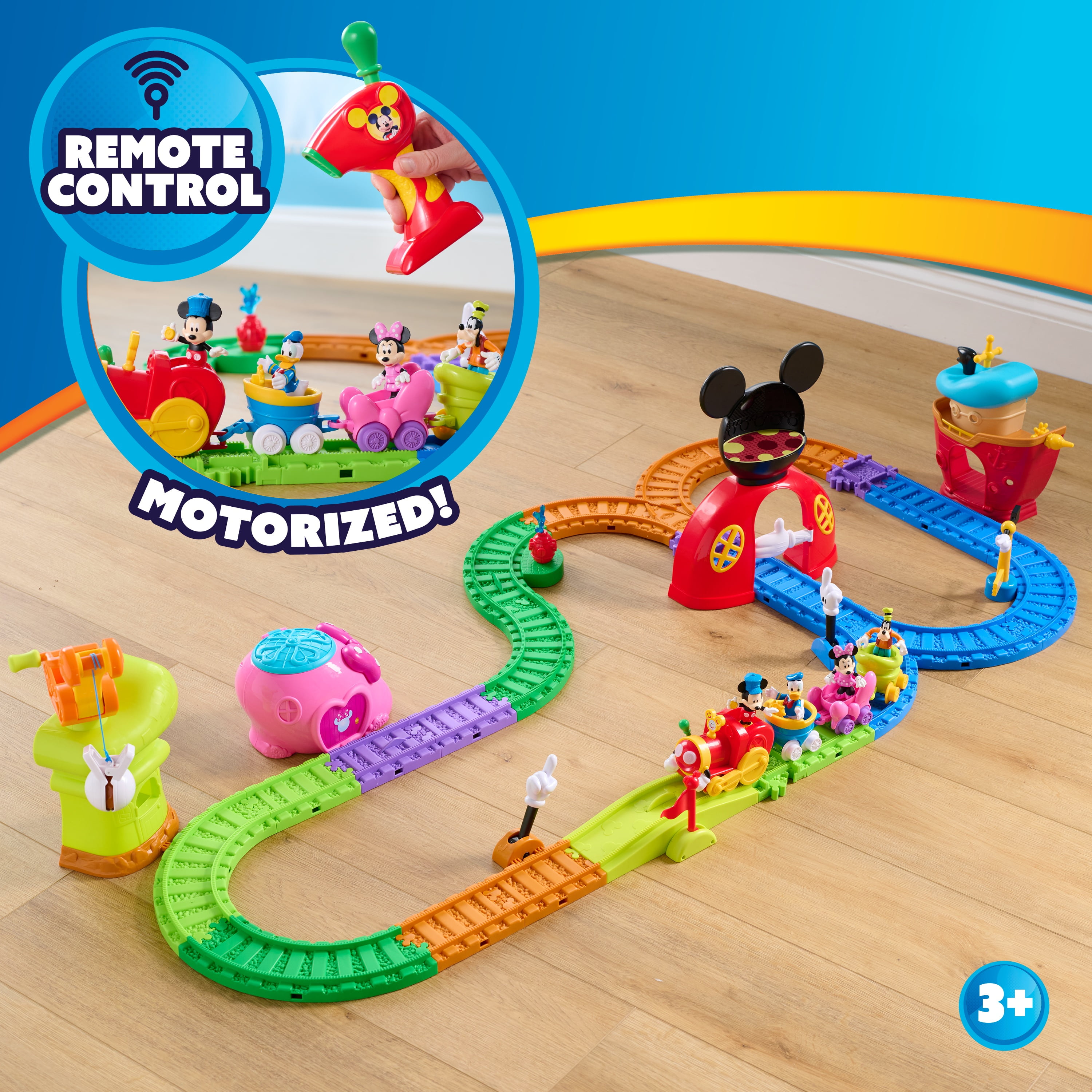 Disney Mickey Mouse Clubhouse Fun Track Set, 43 pieces, Kids