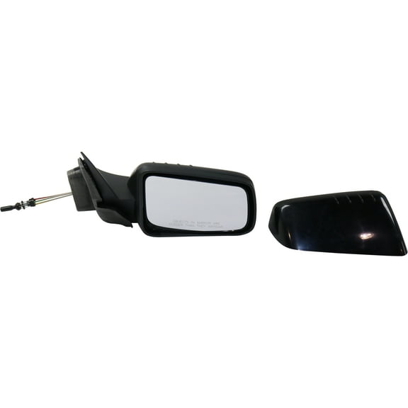 Mirror Compatible With 2008-2011 Ford Focus Right Passenger Side 1 Paintable and Textured Black Cap Kool-Vue