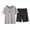 Khaki, variant on GDREDA Men's Nightwear Set Men's Pajamas Summer Short Sleeve Leisure Can Be Worn Outside The Home Suit Men's Pajama & Loungewear Light Blue,XXL