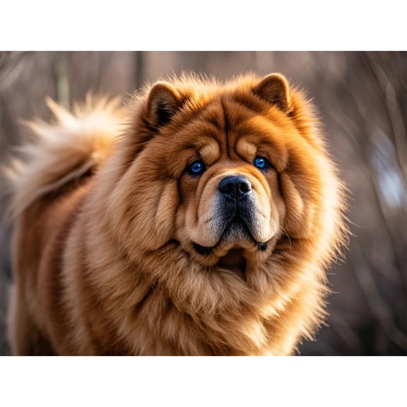 Chow Chow Dog Diamond Art 5D Diamond Painting DIY Kits Full Round Drill Beads by Number Mosaic Handmade Arts and Crafts for Home Wall Living Room Decor 12x16 inch / 30x40cm