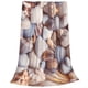 thumbnail image 2 of Balery Sea Shells Manta de Felpa Suave y Acogedora – Cobija de Franela Aterciopelada para Cama, Lavable y Cálida para Sofá, Mascotas, Transpirable-80"x60", 2 of 7