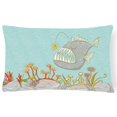 thumbnail image 1 of Carolines Treasures BB8536PW1216 Frog Fish Scene Canvas Fabric Decorative Pillow, 1 of 3