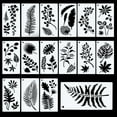 thumbnail image 7 of Yokua 16X Hollow Tropical Plant Stencils Leaves Templates Flexible for DIY Painting, 7 of 7