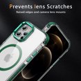 thumbnail image 6 of Allytechgroup Clear Magnetic Case for Apple iPhone 12 Pro/ 12, Camera Lens Kickstand Compatible with Magsafe Slim Fit Drop Protection Shockproof Back Case Cover for iPhone 12 Pro/ 12, Green, 6 of 8