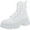 White, variant on Womens Tanker P Ankle Platform Combat & Lace-up Boots