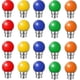 thumbnail image 1 of 20 Pack G45 Coloured LED Light Bulbs - 1w Bayonet Night Light Bulbs in Orange, Red, Green, Blue, and Yellow Suitable for Various Uses, 1 of 3